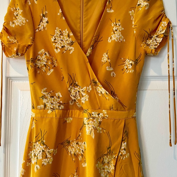 Madewell Silk Maxi Wrap Dress in Butterfly Garden, size 00 - Picture 5 of 13